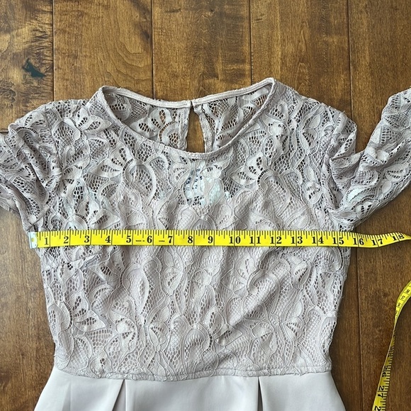 NWT En Focus Blush Pink Maxi top Lace Dress Size 4 - Picture 6 of 7